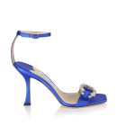 MARSAI 90 – SATIN W CRYSTAL BUCKLE – ULTRAVIOLET CRYSTAL