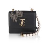 VARENNE QUAD XS – BOX LEATHER W PEARL STRAP – BLACK LIGHT GOLD