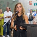 VirginiaKelle con AmadorGriñó durante la presentación